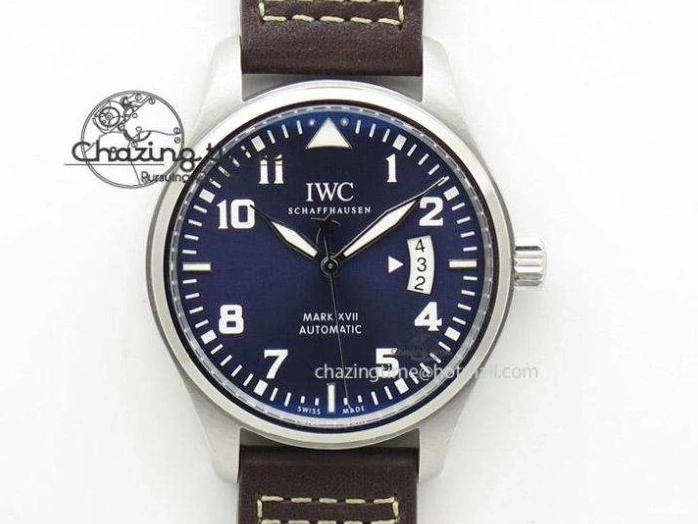 MIROTIME 0326 Bright Pilot Chrono SS AZF 1:1 Best Edition Green Dial on Brown Leather Strap A 7059